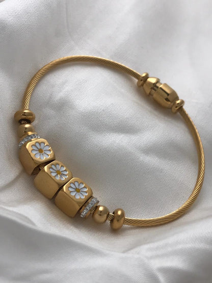 Gold Plated Stainless Steel Bracelet