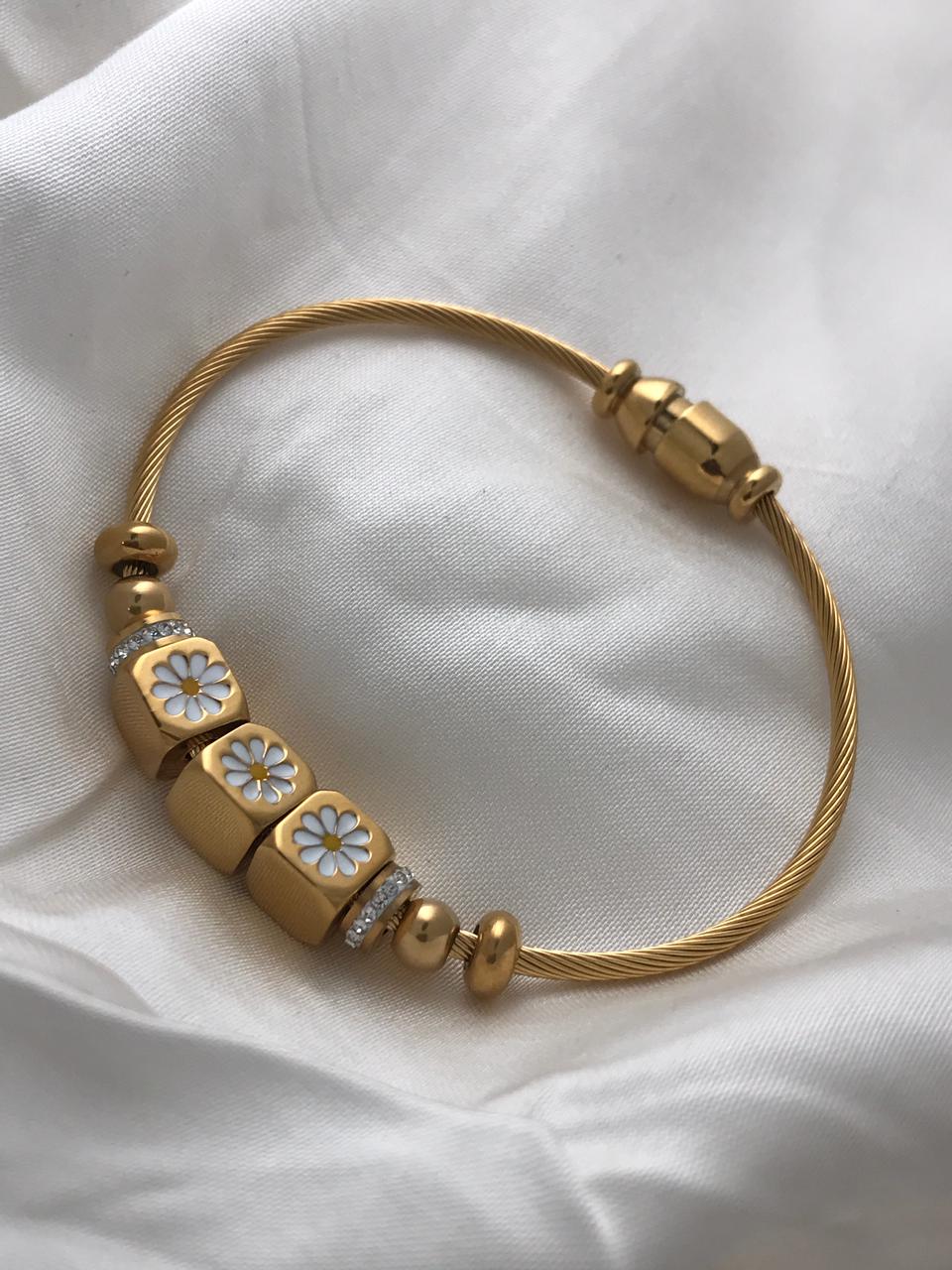 Gold Plated Stainless Steel Bracelet