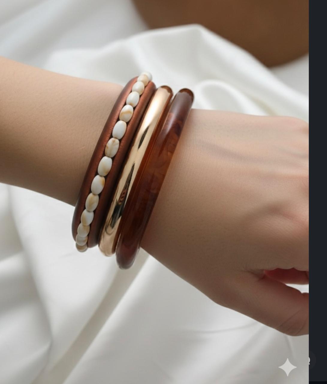 Natural Grace Bangle Stack