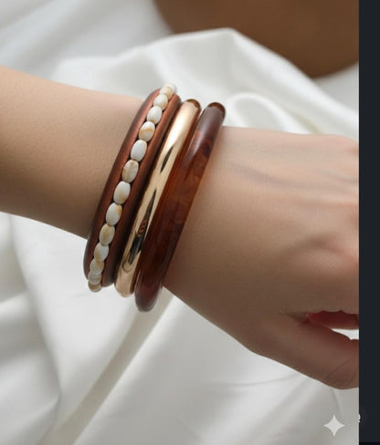 Natural Grace Bangle Stack