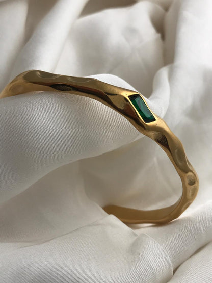 Marquise Green Stones Bracelet