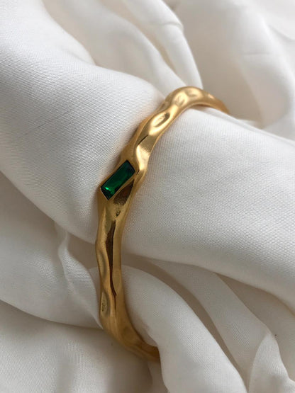 Marquise Green Stones Bracelet