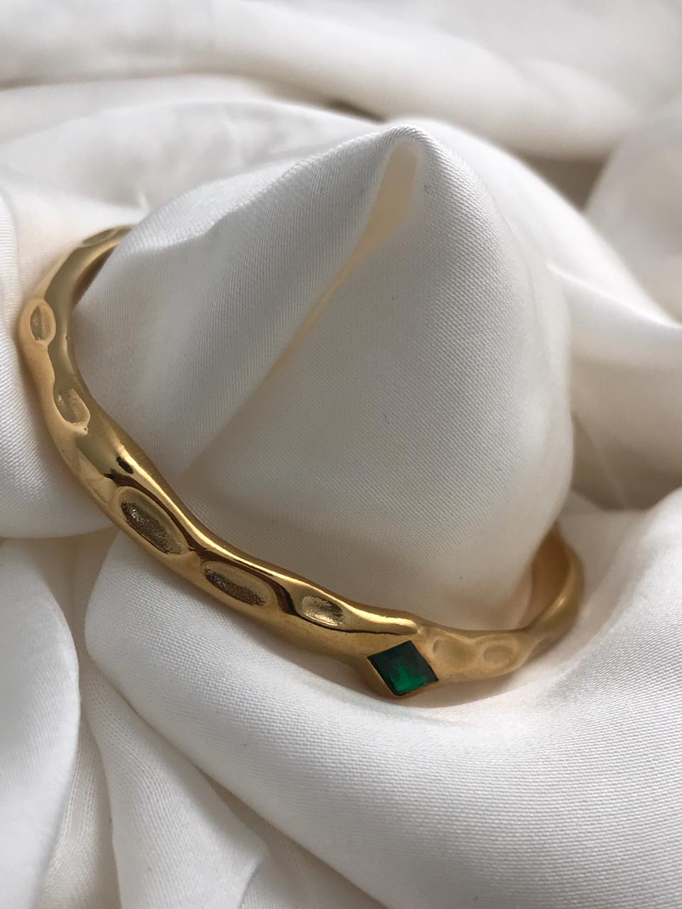 Marquise Green Stones Bracelet