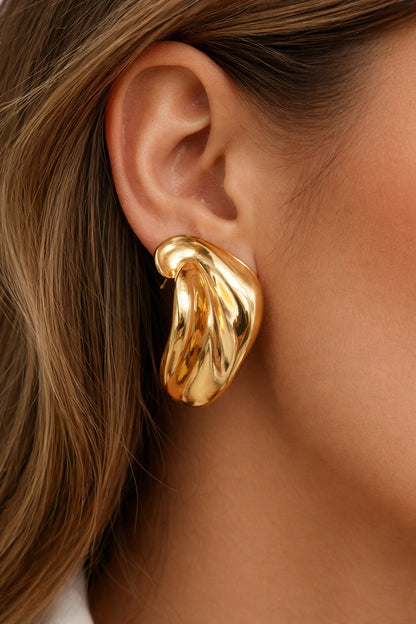 Golden Wave Earrings