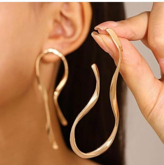 Gold Statement Earrings