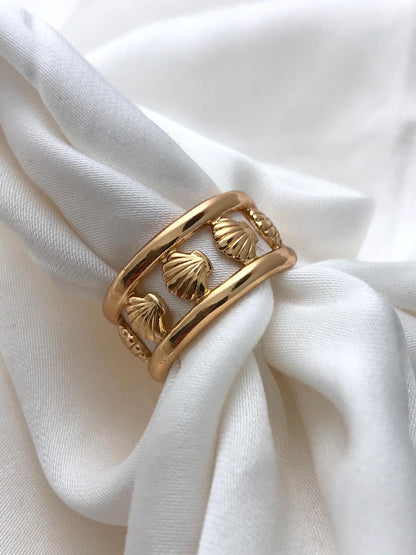 Scallop Shell Band Ring