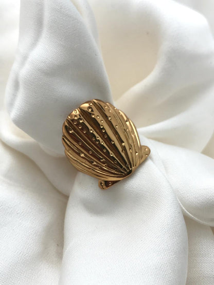Seashell Adjustable Ring